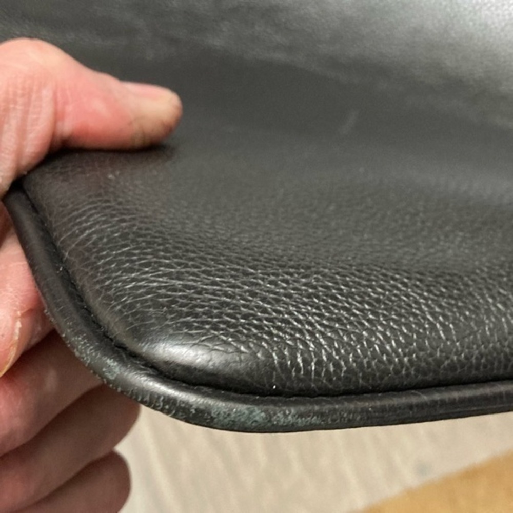 Coach black leather mens womens unisex messenger bag F54780 - Picture 5 of 10